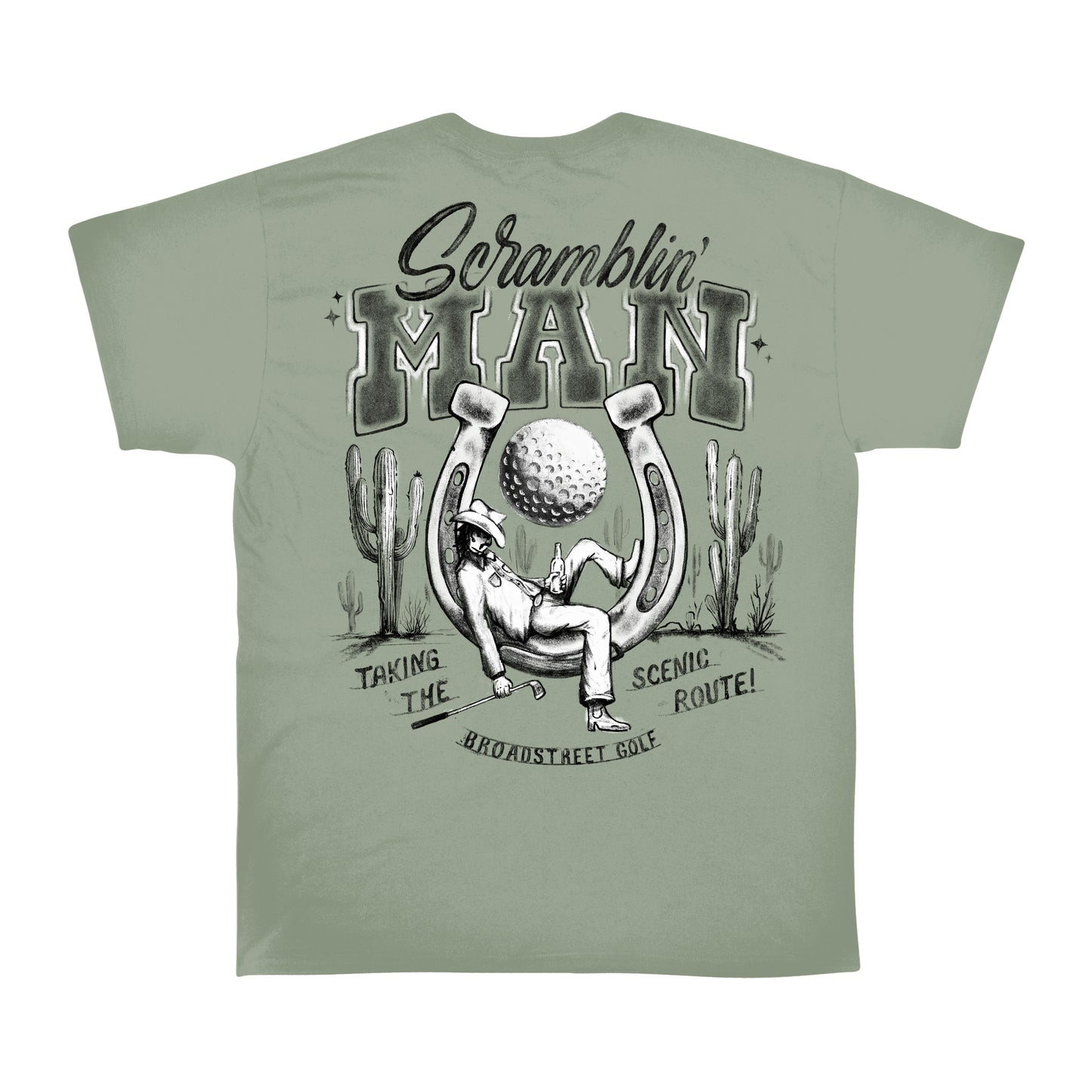 Scramblin' Man - Sage Tee
