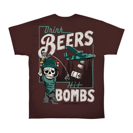 Drink Beers Hit Bombs - Oxblood Black